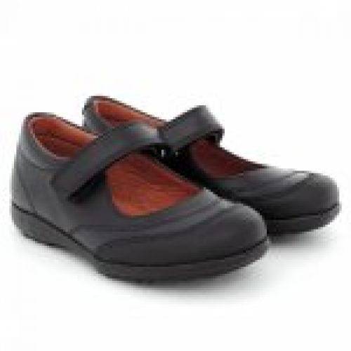 Zapato colegial pulsera y velcro con puntera reforzada en MARINO (tallas 24 a 36)